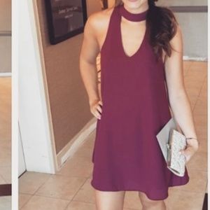 Lulus Magenta Swing Dress